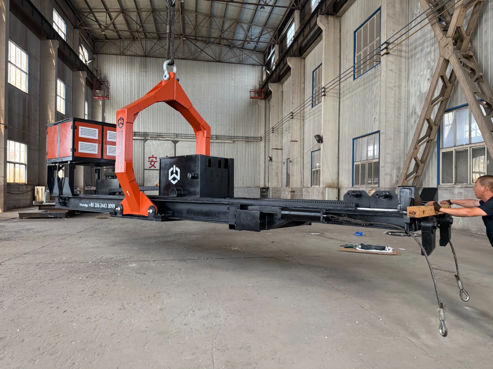 Tube bundle extractor assembly and testing in Qingwei factory