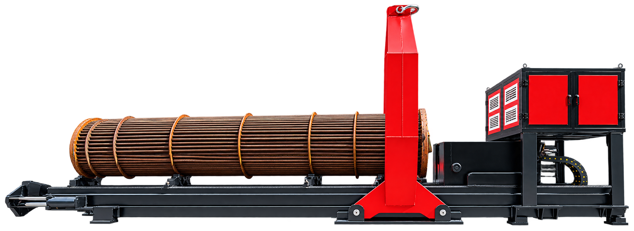 Qingwei diesel-hydraulic tube bundle extractor with a heat exchanger bundle
