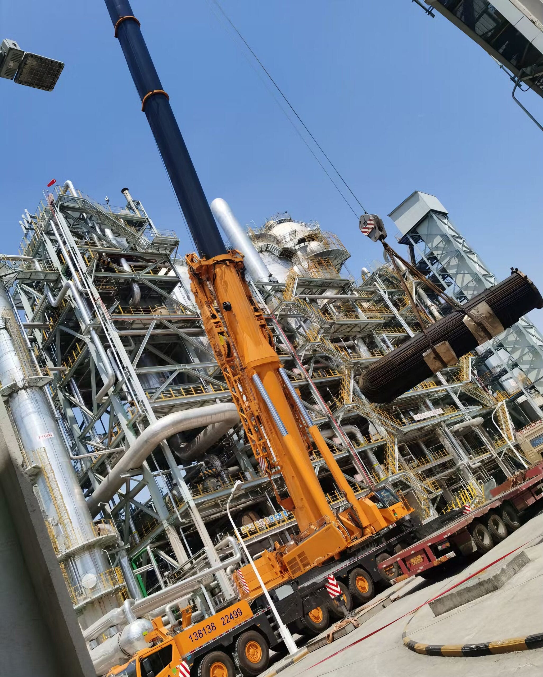 Heat exchanger maintenance application shown for reference