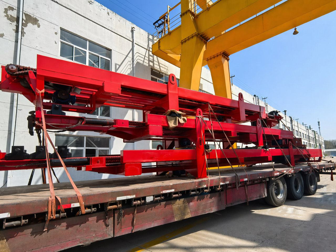 Qingwei electric bundle extractor prepared for transport outside the manufacturing facility
