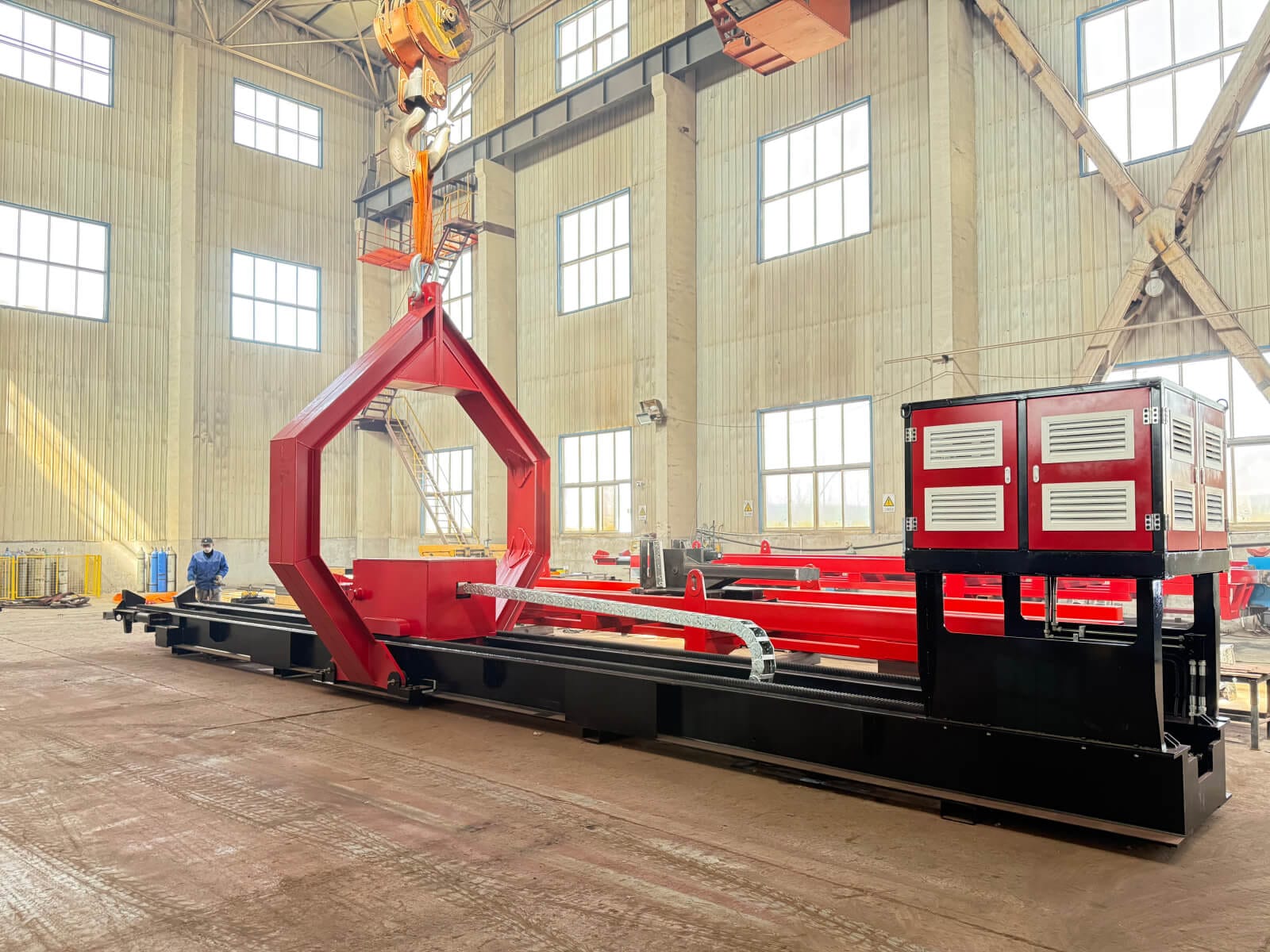 Diesel tube bundle extractor in the Qingwei manufacturing facility